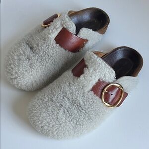 Isabel Marant Cozy Shearling Clogs 36